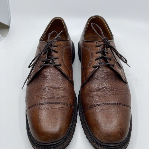 Allen Edmonds Becker Men\'s Brown Pebbled Captoe 4822 Dress Shoes Size 9.5 D main image 12